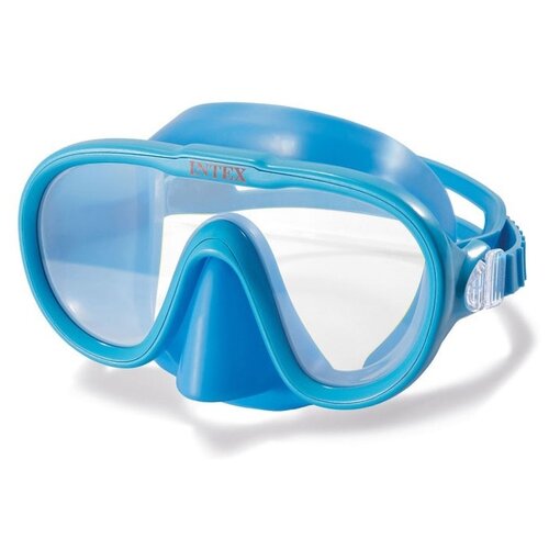 маска для плавания маска для плавания intex 55916 sea scan swim masks 8 фиолетовый Очки-маска для плавания Intex Sea Scan 55916, голубой