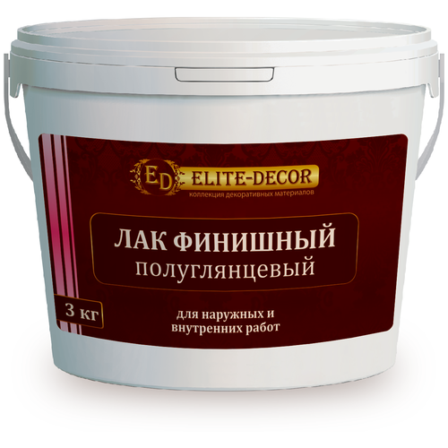 Elite-Decor финишный полуглянцевая, 3 кг