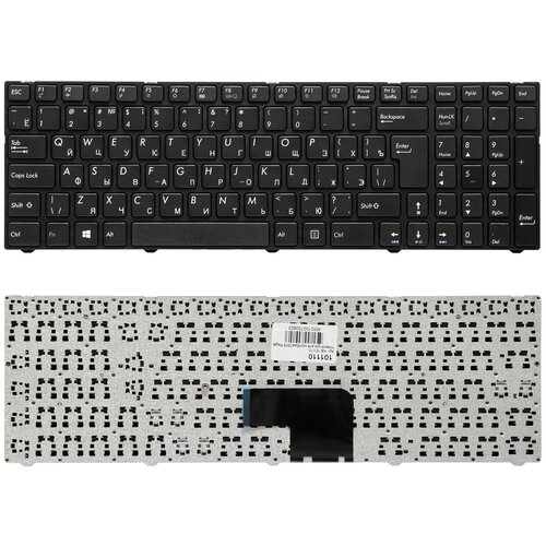 Клавиатура для ноутбука DNS Pegatron C15 черная с рамкой 970₽