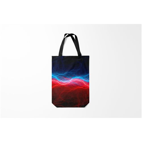 фото Сумка-шоппер / 31х42 см / популярные иллюстрации / модные огонь и лед burnettie