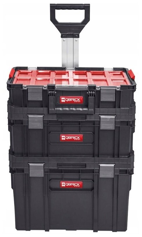 Комплект ящиков QBRICK SYSTEM TWO SET Plus: Cart+Toolbox+Organizer - фотография № 2
