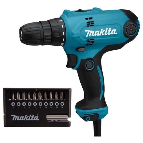 Дрель-шуруповерт Makita DF0300X2, 320 Вт дрель makita df0300