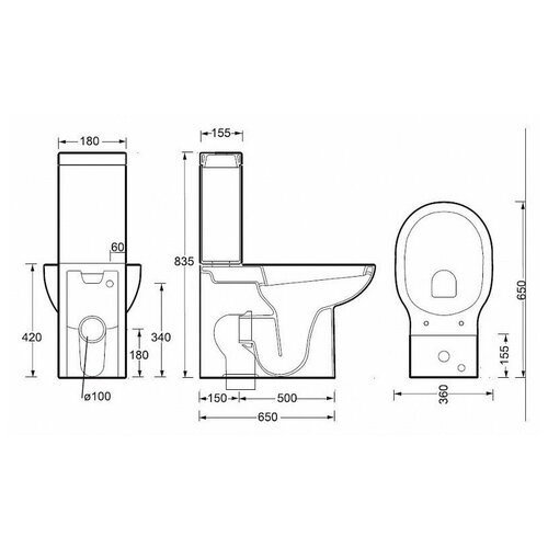 Бачок для напольного унитаза BelBagno Bingo BB548T сливная арматура geberit typ 230 236 652 21 1 хром