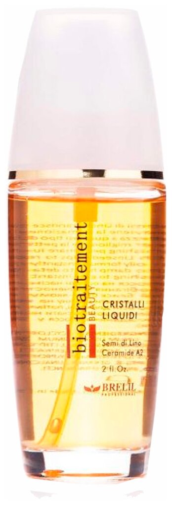 Brelil Professional BioTraitement Beauty Cristalli Liquidi Блеск для волос, 170 г, 60 мл, бутылка