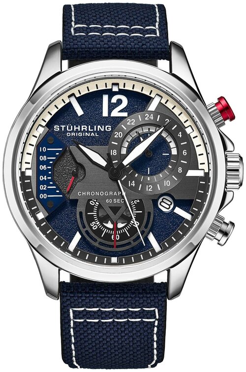 Наручные часы STUHRLING Aviator, синий