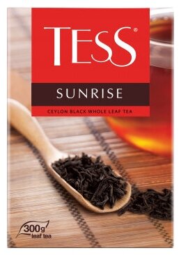 Чай листовой Tess Sunrise, черный, листовой, 300 г