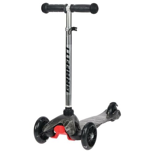 фото Самокат детский трёхколёсный children`s scooter/pu 110/75 мм/ abec 7/регулировка высоты руля/светящиеся колеса/ножной тормоз/от 3 лет/ до 40кг