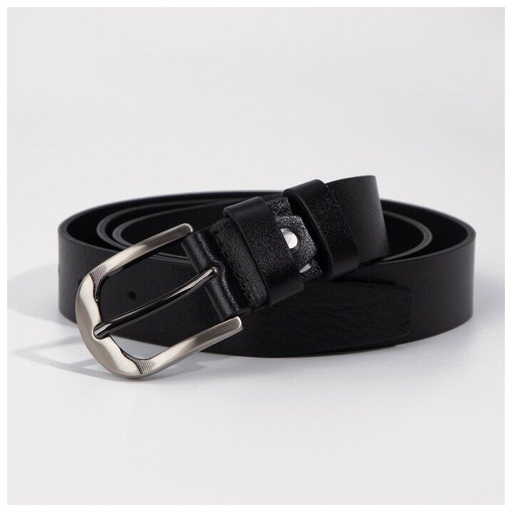 BLACK TORTOISE Ремень женский, ширина 3 см, винт, цвет чёрный