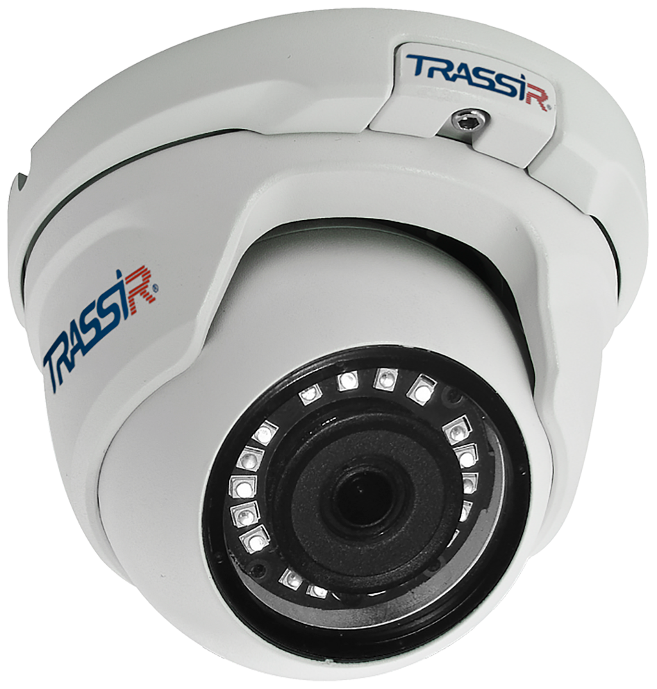 Видеокамера IP Trassir TR-D2S5-noPoE v2 3.6-3.6мм цв. корп: белый