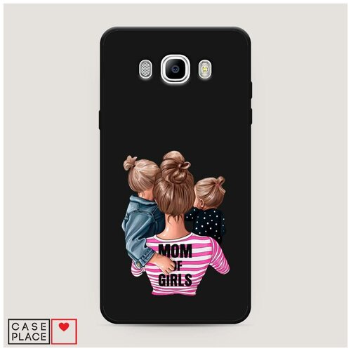 фото Чехол силиконовый матовый samsung galaxy j7 2016 mom of girls case place
