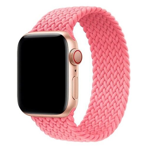 фото Ремешок-браслет нейлоновый для apple watch 38/40мм (4), розовый, s(128mm) greatcase