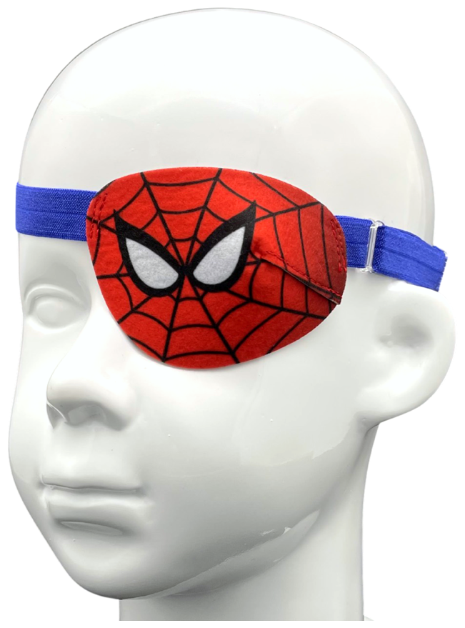 Окклюдер на резинке eyeOK "Супергерои 3", размер детский, для закрытия левого глаза, анатомический