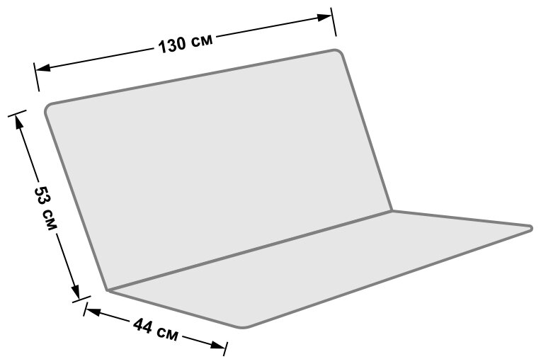 Усиленное тканевое сиденье для садовых качелей 130x53/44 см. (оксфорд 600, олива), Tplus - фотография № 2