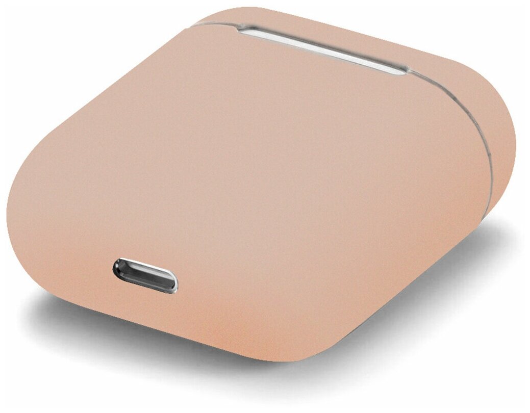 Ультратонкий чехол для Apple AirPods 1 и AirPods 2 / Силиконовый кейс для Эпл Аирподсс 1 и Аирподс 2 из гибкого силикона (Pink Sand) - фотография № 3
