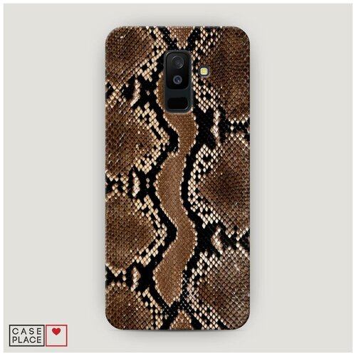 фото Чехол пластиковый samsung galaxy a6 plus кожа питона case place