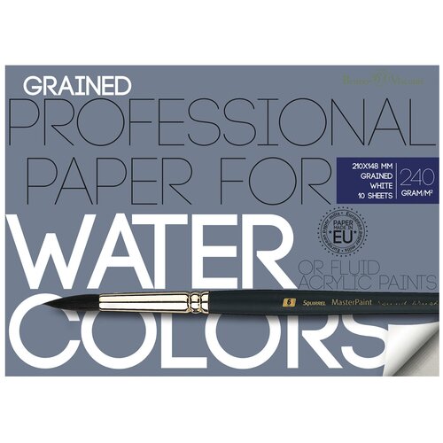 Бумага Bruno Visconti, для акварели, 10 л, 1 вид, А5 (148х210 мм), Арт. 4-132 бумага bruno visconti для иллюстраций а4 297х210 мм 10 л 1 вид арт 4 125