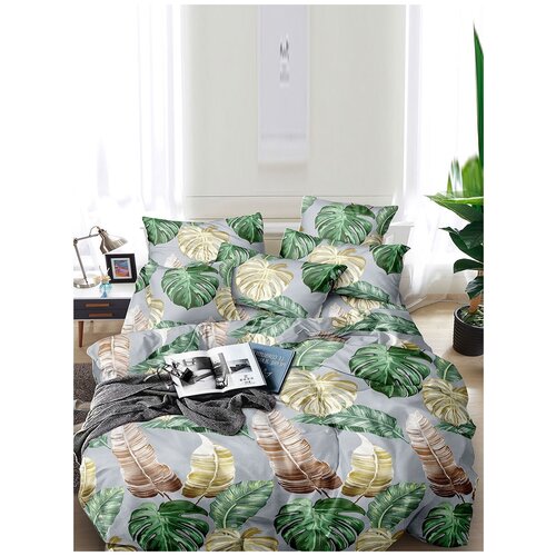 фото Постельное белье simple house "клер" 1,5-сп на молнии наволочка 50х70 см 2 шт простынь 150х215 см пододеяльник 145х215 см