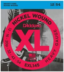 D'Addario EXL145 (12-54) Heavy XL Nickel Wound струны для электрогитары