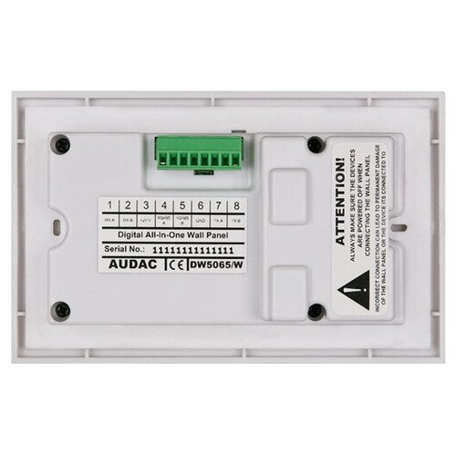 Панель управления Audac DW5065/W