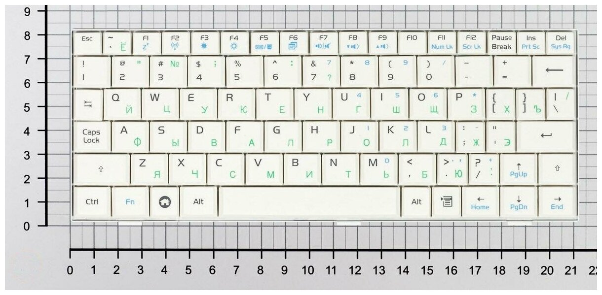 Клавиатура для ноутбука Asus 04GN012KUS00 русская белая