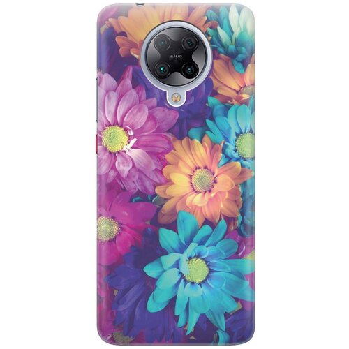 фото Ультратонкий силиконовый чехол-накладка для xiaomi redmi k30 pro / poco f2 pro с принтом "много цветов" gosso