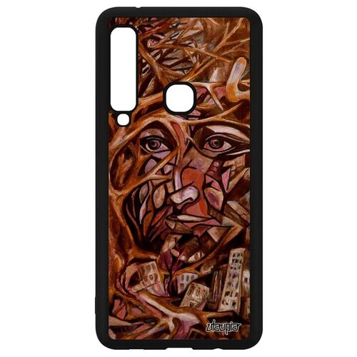 фото Защитный чехол на мобильный // galaxy a9 2018 // "взгляд" картина женский, utaupia, светло-коричневый