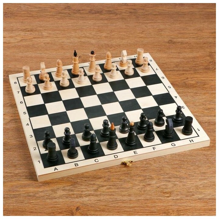 Шахматы, "Классика", король h-7 см, пешка h-4 см, доска 29 х 29 х 4 см 5224146