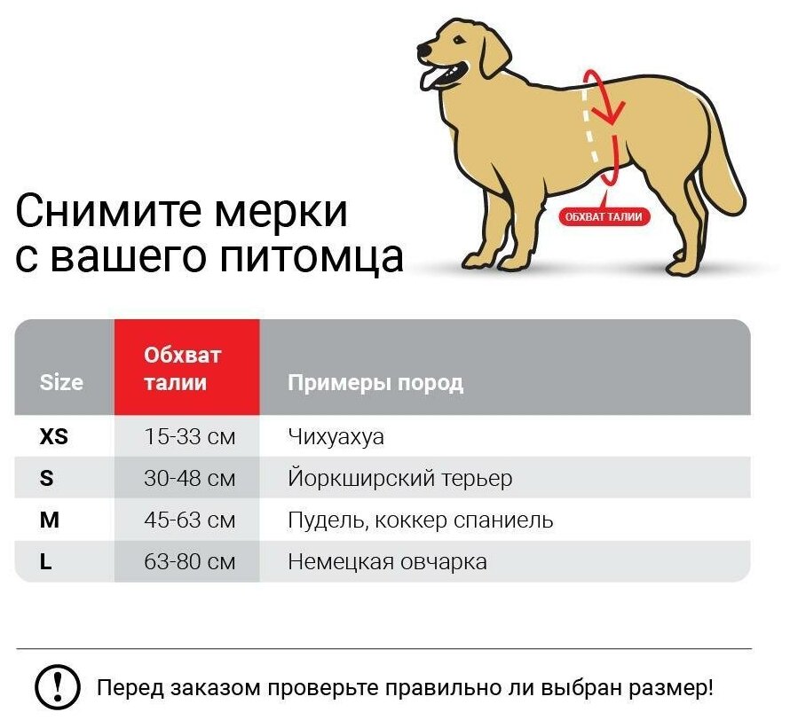 DONO одноразовые впитывающие пояса для кобелей с индикацией, р-р XS (15-33см) уп.14шт