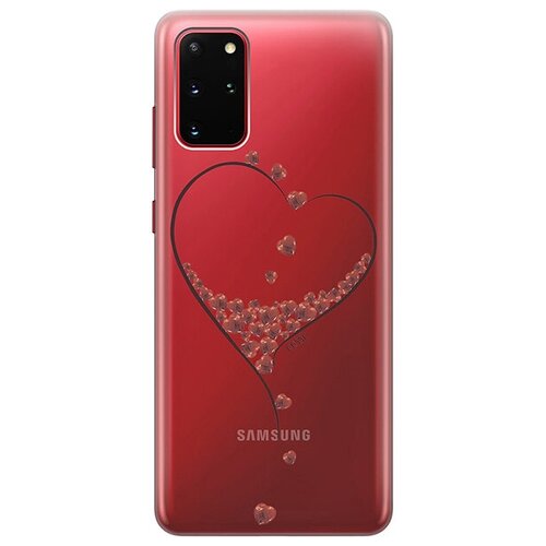 Ультратонкий силиконовый чехол-накладка для Samsung Galaxy S20+ с 3D принтом Little hearts ультратонкий силиконовый чехол накладка transparent для samsung galaxy a71 с 3d принтом little hearts