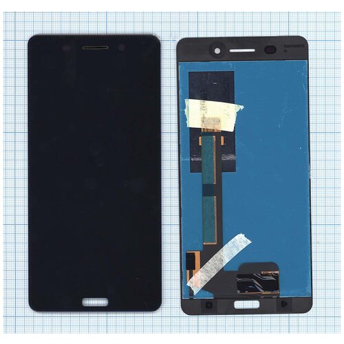 Дисплей (экран) в сборе с тачскрином для Nokia 6 черный