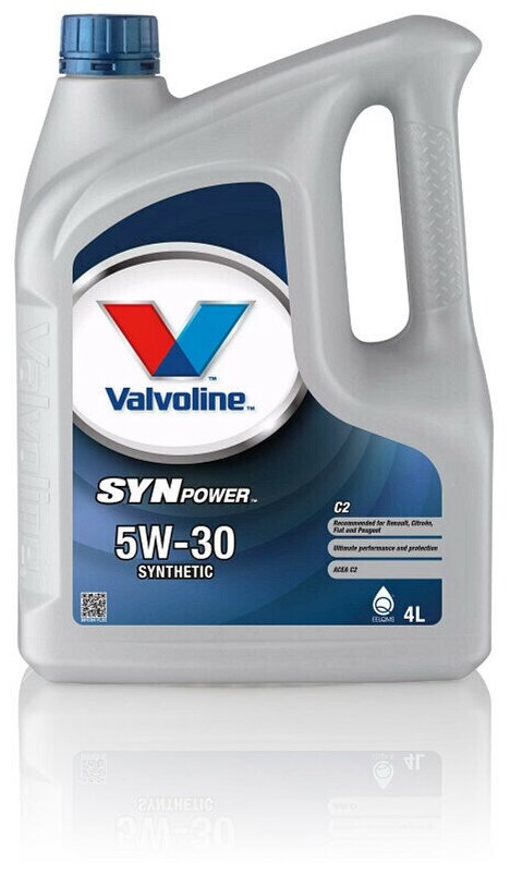 Моторное масло Valvoline SynPower C2, SynPower C2 5W-30 Синтетическое 4 л