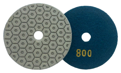 Алмазный гибкий диск (черепашка )для полировки камня "гайка" 7-шаговые D100мм №800