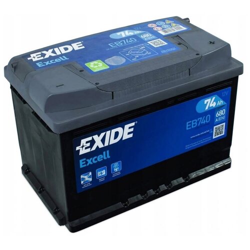 Exide Eb740 Excell_аккумуляторная Батарея! 19.5/17.9 Евро 74ah 680a 278/175/190 EXIDE арт. EB740