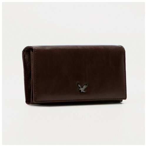 фото Кошелёк на магнитах, цвет коричневый нет бренда