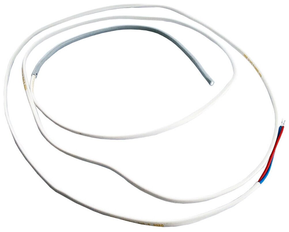 фото ТЭН гибкий Провод нагревательный с фторопластовой изоляцией ПНФ – 2*1 2.25м (0.25м греющая + 2м холодная) 8W 220V 60-105градусов ТЭН оттайки-слива конденсата, предотвращающий обмерзание стекол, обогрева дверей, трубки слива