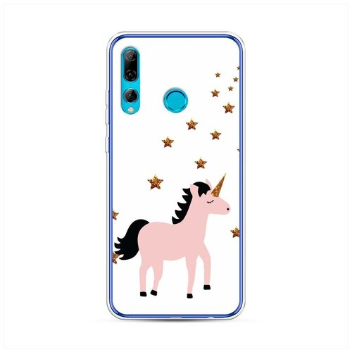 фото Силиконовый чехол "розовый единорог в звездах" на huawei p smart plus 2019 / хуавей п смарт 2019 case place