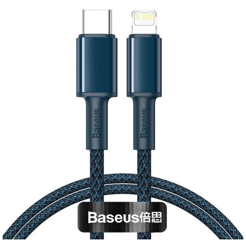 Аксессуар Baseus High Density Braided USB Type-C - Lightning 20W 1m Blue CATLGD-03