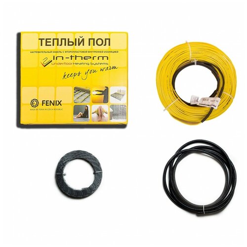 Универсальный нагревательный кабель двужильный IN-THERM 20 Втм кв 550вт34м2 3703₽