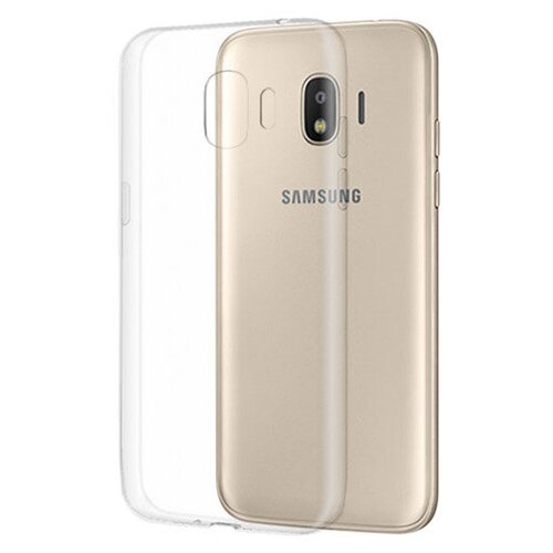 ультратонкий силиконовый чехол накладка для samsung galaxy j2 2018 с принтом корги Силиконовый чехол для Samsung Galaxy J2 (2018) J250 прозрачный 1.0 мм
