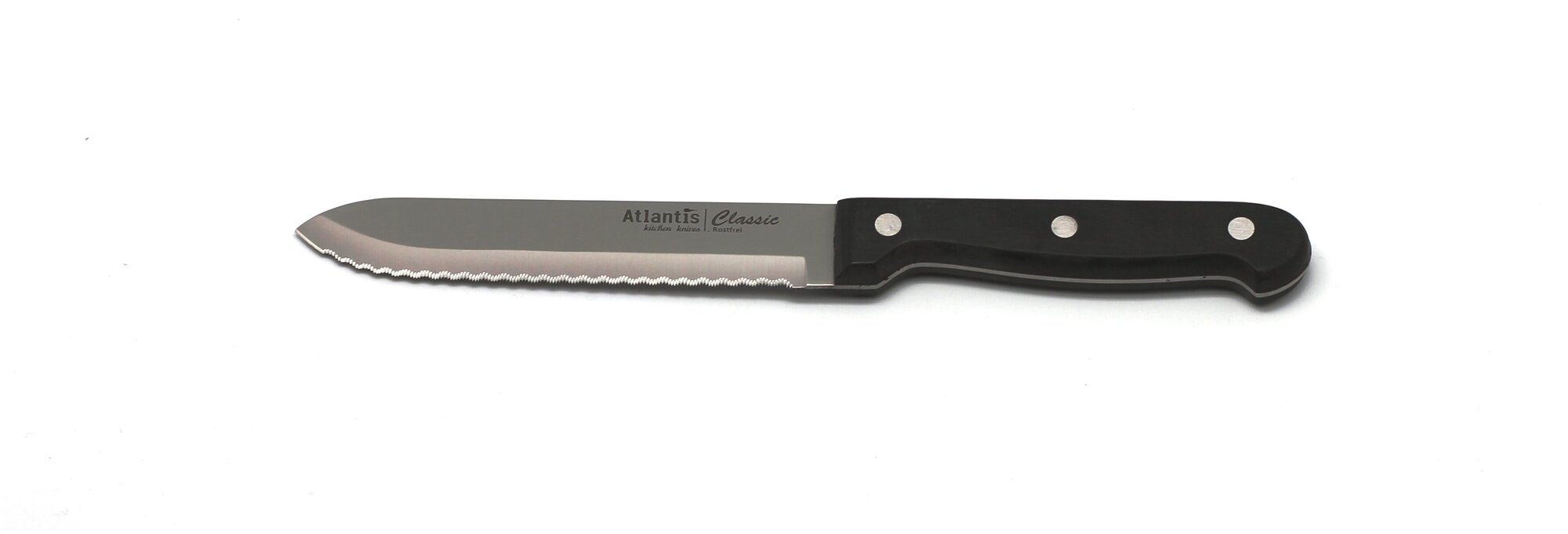 Нож для томатов "Atlantis" 14см, черный, 24315-SK