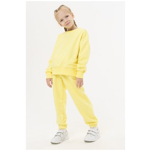 Хлопковый свитшот Ennergiia SS22-Kid01 Желтый 110-116