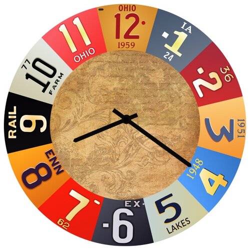 фото Svs настенные часы svs 3002950 письмо авангард