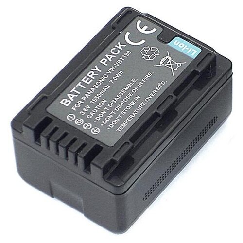 аккумулятор для видеокамеры panasonic vw vbt190 vw vby100 3 6v 1950mah код mb077196 Аккумулятор для видеокамеры Panasonic VW-VBT190, VW-VBY100 3,6V 1950mAh код mb077196