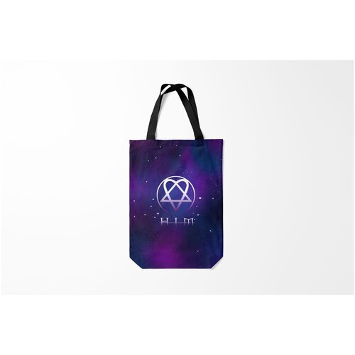 фото Сумка-шоппер / 31х42 см / рок / him космос burnettie