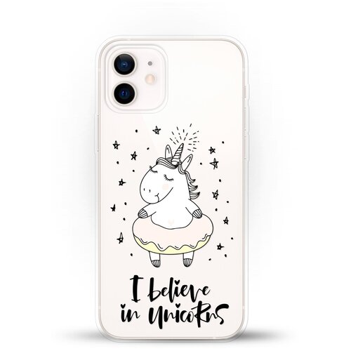 фото Силиконовый чехол единорог на apple iphone 12 mini andy & paul