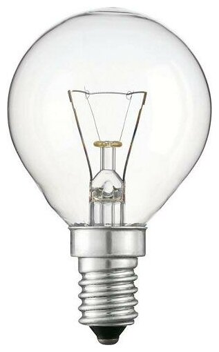 Лампа Philips Р 45 40W 230V Cl E14 (Шар) Philips арт. Р4540WCLE14 - фотография № 2