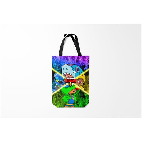 фото Сумка-шоппер / 31х42 см / геймерам / brawl stars leon quattro burnettie