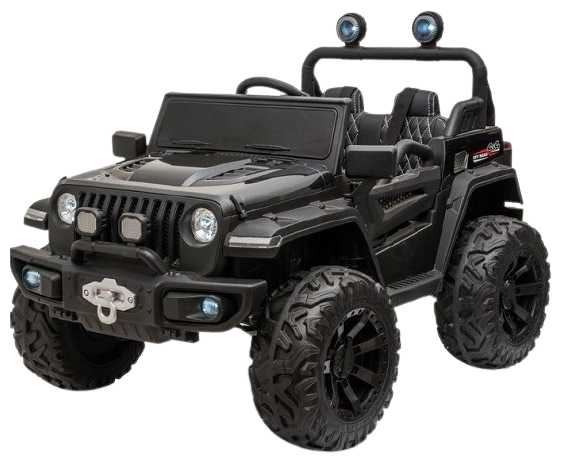 RiverToys Детский электромобиль C555CC 4WD черный глянец