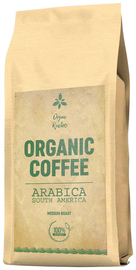 Кофе в зернах ORGANIC COFFEE натуральный, свежеобжаренный, 1 кг (арабика Южная Америка 100%) - фотография № 1