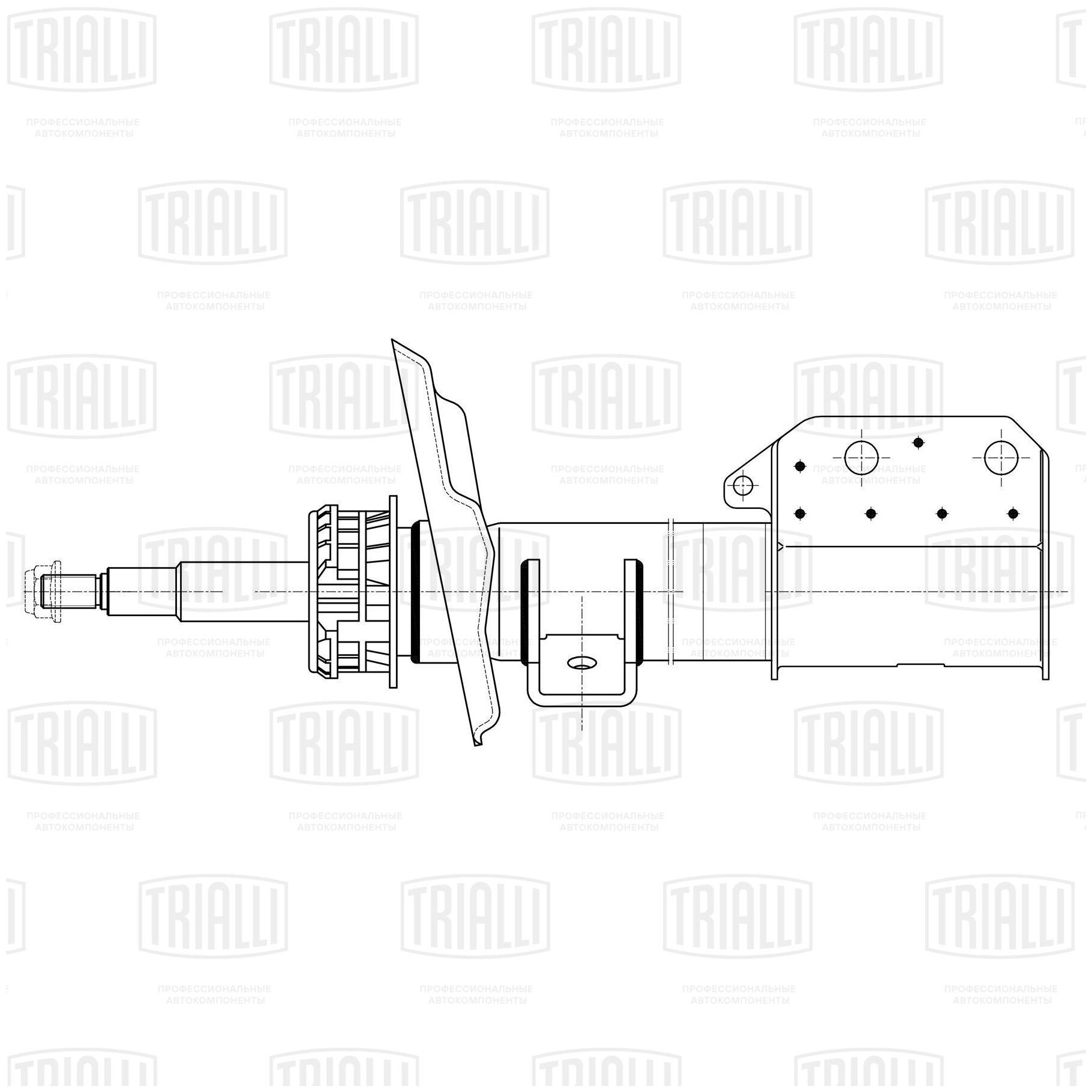 Trialli амортизатор для а/м mercedes glk (x204) (08-) (стойка) пер газ (ag 15060) ag15060